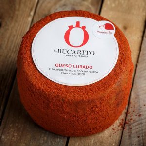 Queso De Cabra El Bucarito Curado De Pimentón 400 Grs. Aprox