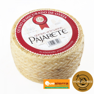 Queso De Oveja Pajarete Semicurado 400 Grs. Aprox.